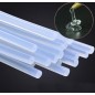 Batoane silicon rezerva pistol de lipit cu diametru 11 mm, transparente, set 50 bucati