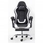 Scaun ergonomic pentru gaming, cotiere, tetiera, suport lombar, spatar rabatabil, suport picioare, inaltime reglabila Scaun ergonomic pentru gaming, cotiere, tetiera, suport lombar, spatar rabatabil, suport picioare, inaltime reglabila