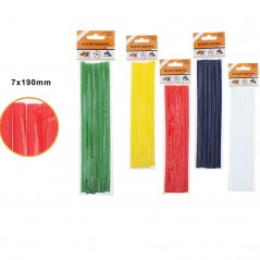 Batoane de silicon colorat, 6 bucati, diametru 7 mm, lungime 190 mm