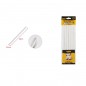 Batoane silicon 11 mm, rezerve pistol de lipit, lungime 20 cm, set 6 buc, albe Batoane silicon 11 mm, rezerve pistol de lipit, lungime 20 cm, set 6 buc, albe