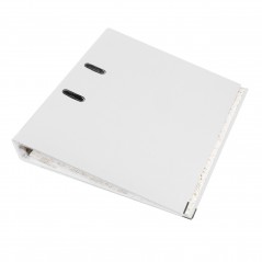 Biblioraft alb A4 pentru documente administrative – Cotor 5 cm, Bordura Metalica, 350 Coli