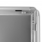 Rama click aluminiu A3, pentru postere sau afise, colturi drepte, gri Rama click aluminiu A3, pentru postere sau afise, colturi drepte, gri