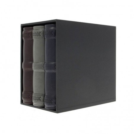 Set 3 albume foto 10x15, elegant, 600 poze, piele ecologica, cutie decorativa lemn, RESIGILAT