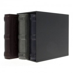 Set 3 albume foto 10x15, elegant, 600 poze, piele ecologica, cutie decorativa lemn, RESIGILAT