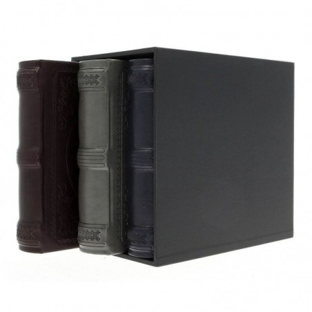 Set 3 albume foto 10x15, elegant, 600 poze, piele ecologica, cutie decorativa lemn, RESIGILAT