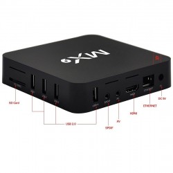 Mini PC Android TV Box, Airplay, Miracast, RAM 1GB, ROM 8GB, 4K, 3D, Kodi MX9