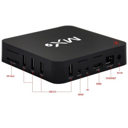 Mini PC Android TV Box, Airplay, Miracast, RAM 1GB, ROM 8GB, 4K, 3D, Kodi MX9