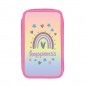Penar scolar cu 2 fermoare, echipat cu 29 de piese, model Happiness Penar scolar cu 2 fermoare, echipat cu 29 de piese, model Happiness