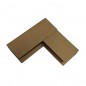 Coltar carton captusit cu burete, forma L, pentru protectie colturi, 10x10x2.5 cm, natur