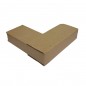 Coltar carton captusit cu burete, forma L, pentru protectie colturi, 10x10x2.5 cm, natur