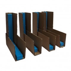 Coltare carton, interior captusit cu burete, forma L, set 4 bucati, 10x10.2x2.5 cm