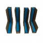 Coltare carton, interior captusit cu burete, forma L, set 4 bucati, 10x10.2x2.5 cm
