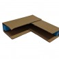 Coltare carton, interior captusit cu burete, forma L, set 4 bucati, 10x10.2x2.5 cm