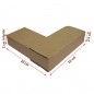 Coltare carton, interior captusit cu burete, forma L, set 4 bucati, 10x10.2x2.5 cm