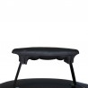 Gratar Grill rotund mobil, de gradina, rafturi laterale, capac, Kaminer