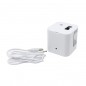 Ascutitoare electrica dubla, incarcare USB/baterii, 7x7x7 cm, alba, RESIGILAT Ascutitoare electrica dubla, incarcare USB/baterii, 7x7x7 cm, alba, RESIGILAT