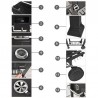 Gratar mobil carbune BBQ Grill, 2 rafturi, control temperatura, Kaminer