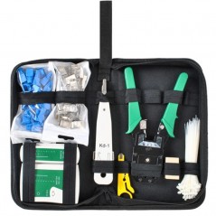 Instrumente de retea, set 146 elemente, baterie 6F22, carcasa cu fermoar