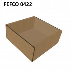 Tavita autoformare 150x150x60 mm carton natur microondul E 360 g, FEFCO 0422