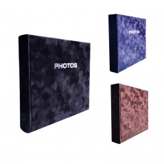 Album foto catifea, stocare 200 fotografii, 10x15 cm, spatiu notite, diverse culori