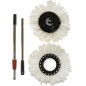 Mop rotativ cu galeata, rotire 360 grade, 2 capete interschimbabile, microfibra, maner telescopic Mop rotativ cu galeata, rotire 360 grade, 2 capete interschimbabile, microfibra, maner telescopic