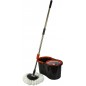 Mop rotativ cu galeata, rotire 360 grade, 2 capete interschimbabile, microfibra, maner telescopic Mop rotativ cu galeata, rotire 360 grade, 2 capete interschimbabile, microfibra, maner telescopic