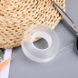 Banda dublu adeziva nano tape, transparenta, reutilizabila, rola 30 mm x 3 m, grosime 1 mm