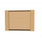 Tavita din carton natur microondul E 360 g, sistem autoformare, 383X270X62 mm