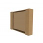 Tavita din carton natur microondul E 360 g, sistem autoformare, 383X270X62 mm