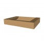 Tavita din carton natur microondul E 360 g, sistem autoformare, 383X270X62 mm