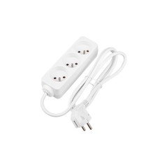 Prelungitor 3 prize standard, protectie suprasarcina, IP20, 3000W, 1,5m, PVC, alb