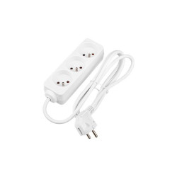 Prelungitor 3 prize standard, protectie suprasarcina, IP20, 3000W, 1,5m, PVC, alb