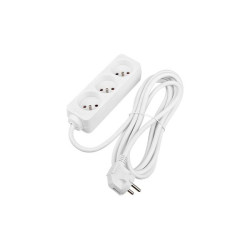 Prelungitor 3 prize standard, protectie suprasarcina, IP20, 3000W, 3m, PVC, alb