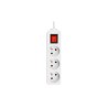Prelungitor 3 prize standard, comutator, protectie suprasarcina, IP20, 3000W, 3m, PVC, alb