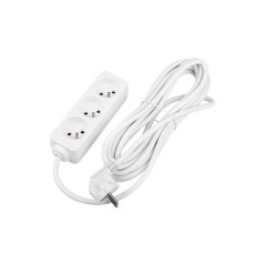 Prelungitor 3 prize standard, protectie suprasarcina, IP20, 3000W, 5m, PVC, alb