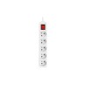 Prelungitor 5 prize standard, comutator, protectie suprasarcina, IP20, 3000W, 5m, PVC, alb