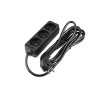 Prelungitor 3 prize standard, protectie suprasarcina, IP20, 3000W, 3m, PVC, negru