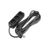 Prelungitor 3 prize standard, protectie suprasarcina, IP20, 3000W, 5m, PVC, negru