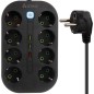 Prelungitor cu 8 prize, 3 porturi USB, 1 port USB-C, IP20, cablu 2 m, 230V/50Hz Prelungitor cu 8 prize, 3 porturi USB, 1 port USB-C, IP20, cablu 2 m, 230V/50Hz