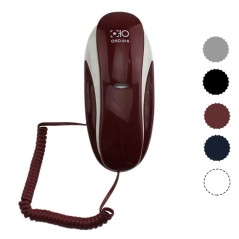 Telefon fix cu fir, montare pe perete sau pe birou, taste mari, functie Mute, Reapelare si Pauza