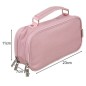 Penar cu 2 compartimente, extensibil, clapeta interioara tip organizator, 11x7x23 cm, roz Penar cu 2 compartimente, extensibil, clapeta interioara tip organizator, 11x7x23 cm, roz