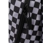 Rucsac elevi, capacitate 22 litri, 3 compartimente cu fermoar, geanta suplimentara, carouri alb-negru