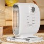 Incalzitor electric portabil, compact, retro, 500W, 2 trepte de putere, 10.3 x 25.1 x 26.6 cm, alimentare retea