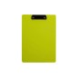 Clipboard simplu, format A4, colturi rotunjite, carton plastifiat, verde neon
