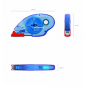 Lipici tip banda pentru hartie si carton, dispenser aplicare, 6.5 mm x 10 m