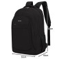 Rucsac ergonomic, capacitate 38 litri, reglabil, 2 compartimente, 2 buzunare, negru, 50x18x32 cm Rucsac ergonomic, capacitate 38 litri, reglabil, 2 compartimente, 2 buzunare, negru, 50x18x32 cm