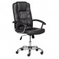 Scaun ergonomic directorial, inaltime reglabila 108-118 cm, rotativ, maxim 150 kg, negru, RESIGILAT
