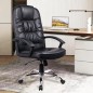 Scaun ergonomic directorial, inaltime reglabila 108-118 cm, rotativ, maxim 150 kg, negru, RESIGILAT