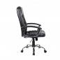 Scaun ergonomic directorial, inaltime reglabila 108-118 cm, rotativ, maxim 150 kg, negru, RESIGILAT
