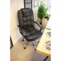 Scaun ergonomic directorial, inaltime reglabila 108-118 cm, rotativ, maxim 150 kg, negru, RESIGILAT